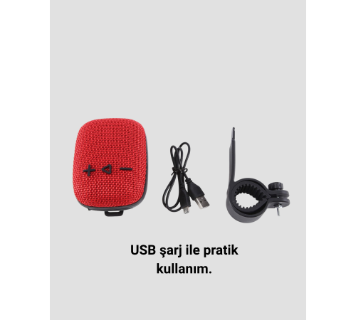 USB TF Kart ve FM Radyolu Bluetooth Hoparlör 5W