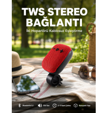 5W Kablosuz Bluetooth Hoparlör Güçlü Bas ve FM Radyo