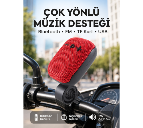 Taşınabilir Bluetooth Hoparlör 800mAh Uzun Pil Ömrü