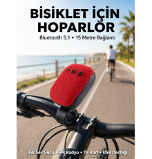 Taşınabilir Bluetooth Hoparlör Suya Dayanıklı Kumaş Kaplama