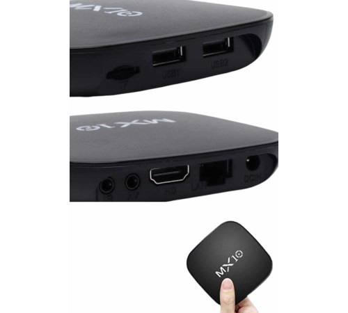2.4G Wifi Tv Box Medya Oynatıcı TV Uyumlu MX Box Kutusu Android TV