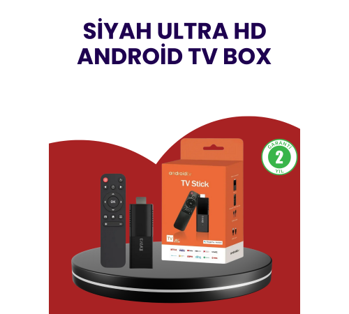 4K Ultra HD Android TV Stick – Tak Çalıştır Akıllı TV Cihazı