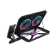 Ayarlanabilir Laptop Soğutucu Çift Fan RGB Işıklı Sessiz Çalışan