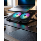 Ayarlanabilir Laptop Soğutucu Çift Fan RGB Işıklı Sessiz Çalışan