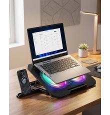 RGB Fanlı Laptop Soğutma Standı USB Girişli Notebook Yükseltici