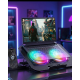 RGB Işıklı Laptop Soğutucu Stand Çift Fanlı Sessiz Çalışan Ayarlanabilir
