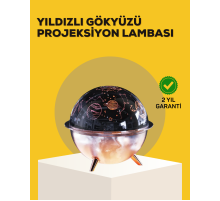 Yıldızlı Gökyüzü Efektli Uzay Temalı Nemlendirici Lamba