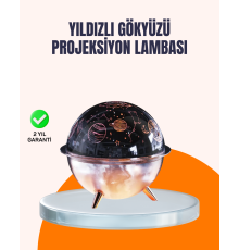 Kozmik Işık Efektli Projeksiyonlu Nemlendirici Gece Işığı