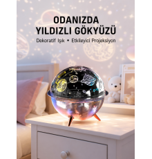 Galaksi ve Yıldız Efektli Nemlendirici Işık Projektörü Yeni Nesil