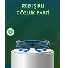 Işıklı LED Gözlük Parti Konser ve Etkinlik Aksesuarı