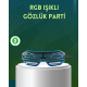 Işıklı LED Gözlük Parti Konser ve Etkinlik Aksesuarı