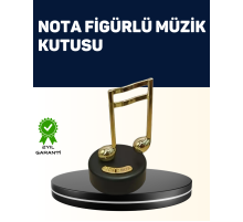 Melodious Music Altın Nota Figürlü Müzik Kutusu