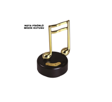 Altın Nota Figürlü Müzik Kutusu