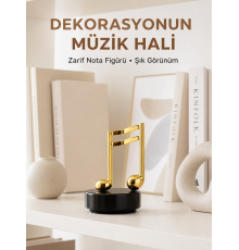 Melodious Music Altın Nota Figürlü Müzik Kutusu Yeni Nesil