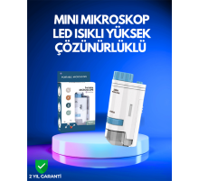 PMMA Optik Lensli Kompakt Taşınabilir Mikroskop