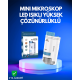 Taşınabilir LED Işıklı Cep Mikroskop – 80X–200X Büyütme