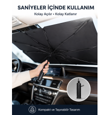 Renault Symbol, Dacia Sandero, Opel Corsa, Ford Ka, Peugeot 208 Uyumlu Oto Şemsiye Yeni Nesil