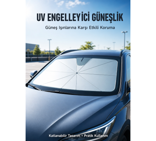 Isı ve UV Engelleyici Güneşlik – 360° Bükülebilir Şemsiye Sapı ile Konfor Yeni Nesil