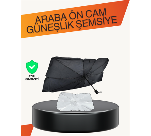 Kalın Kumaşlı Ön Cam Güneşliği – Solmaz, Deforme Olmaz, Uzun Ömürlü