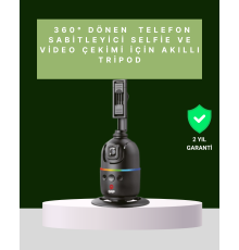 Yüz Takipli 360° Akıllı Gimbal Telefon ve Aksiyon Kamera Uyumlu