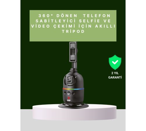 Yüz Takipli 360° Akıllı Gimbal Telefon ve Aksiyon Kamera Uyumlu