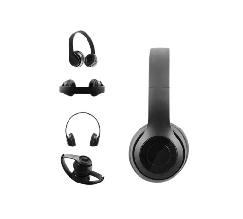 Bluetooth Kablosuz Kulaklık Siyah Wireless 5.0 Kulak Üstü Uzun Pil Ömrü