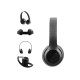 Bluetooth Kablosuz Kulaklık Siyah Wireless 5.0 Kulak Üstü Uzun Pil Ömrü