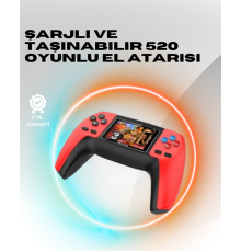 P5 Mini Retro Oyun Konsolu – Tak-Çalıştır, 520 Hazır Oyun, Portatif Kullanım