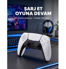 Kablosuz Oyun Kolu PS5 Uyumlu Ergonomik Tasarım ve Hassas Kontrol Yeni Nesil