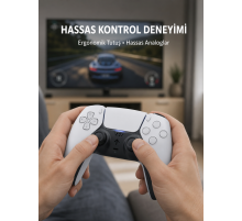 Kablosuz PS5 Oyun Kumandası Hızlı Tepki ve Ergonomik Tutuş Yeni Nesil