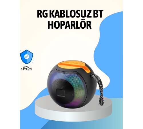 RGB Led Işıklı Güçlü Baslı Kablosuz Hoparlör