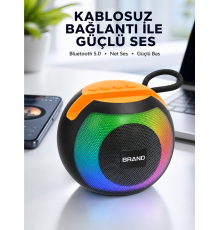 RGB Işıklı Taşınabilir Kablosuz Bluetooth Hoparlör Yeni Nesil