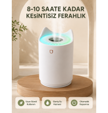 Ultrasonik Hava Nemlendirme Cihazı 7 Renk LED Aromaterapi Difüzör