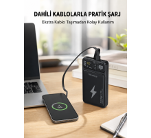 Powerbank 10000 mAh Dijital Göstergeli Taşınabilir Yeni Nesil