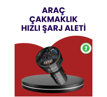 55W PD ve Quick Charge 3.0 Destekli Polygold Araç Şarj Adaptörü