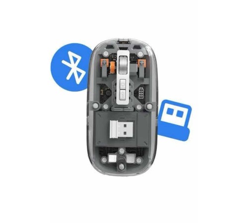 Kablosuz Mouse Fare Şarjlı Bluetooth Wireless Çift Modlu Sessiz