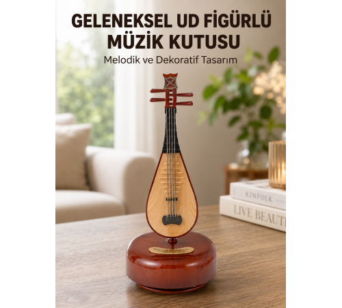 Enstrüman Şeklinde Müzik Kutusu Lüt Tasarım Melodious Music