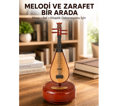 Ud Sembolü Müzik Kutusu Estetik Tasarım Melodi Destekli