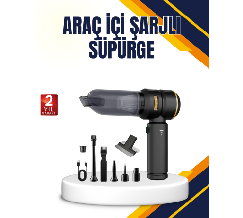 15000 PA Emiş Gücü ve Hava Üfleme Özellikli Şarjlı Süpürge