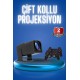 Android Projeksiyon Siyah Taşınabilir Sinema Projektörü 4k 1080p Ev Sineması Bluetooth