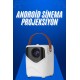 HD Ayaklı Portatif Projeksiyon Cihazı Android İşlemcili Sinema Projektörü