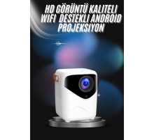 Projeksiyon Ev Sineması Bluetooth 4k HD Kaliteli Görüntü Kumandalı