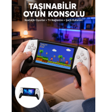 Kompakt ve Hafif Retro Oyun Konsolu 1000 Klasik Oyun Dahil