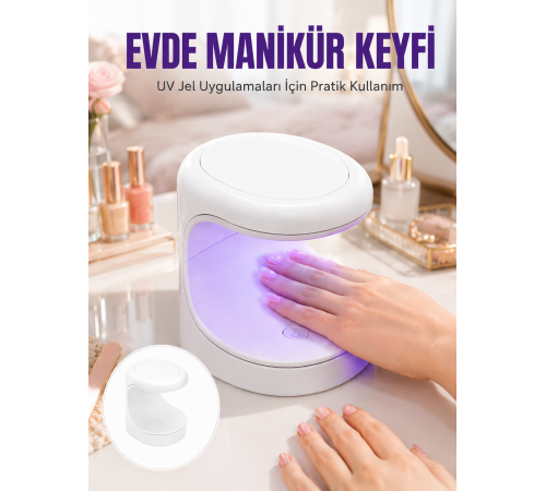 Protez Tırnak Kurutucu Kalıcı Oje Led Oje Kurutucu UV Işınlı Taşınabilir Yeni Nesil