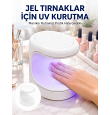 Kalıcı Oje Kurutucu UV Led Teknolojisi Taşınabilir Mini Tırnak Kurutucu Yeni Nesil
