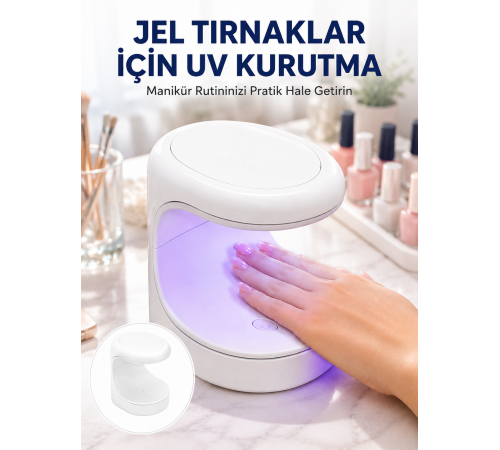 Kalıcı Oje Kurutucu UV Led Teknolojisi Taşınabilir Mini Tırnak Kurutucu Yeni Nesil