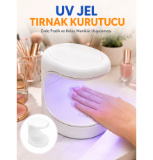 Kalıcı Oje Kurutucu Mini UV Işınlı Taşınabilir Hızlı ve Pratik Oje Kurutucu Yeni Nesil