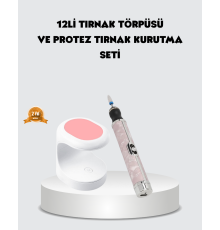 20.000 RPM Tırnak Matkabı + Mini LED Oje Kurutma Cihazı Seti