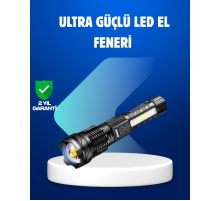 Güçlü LED El Feneri Şarj Edilebilir Çok Modlu