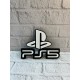 PlayStation 5 Logo Duvar Dekoru Minimal Tasarım 16×12 cm